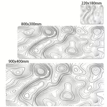 Black & White Strata Liquid Desk Mat Mousepad