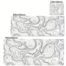 Black & White Strata Liquid Desk Mat Mousepad
