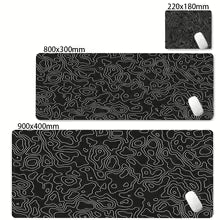 Black & White Strata Liquid Desk Mat Mousepad