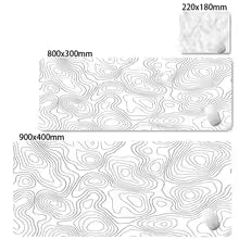 Black & White Strata Liquid Desk Mat Mousepad