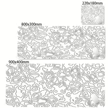Black & White Strata Liquid Desk Mat Mousepad